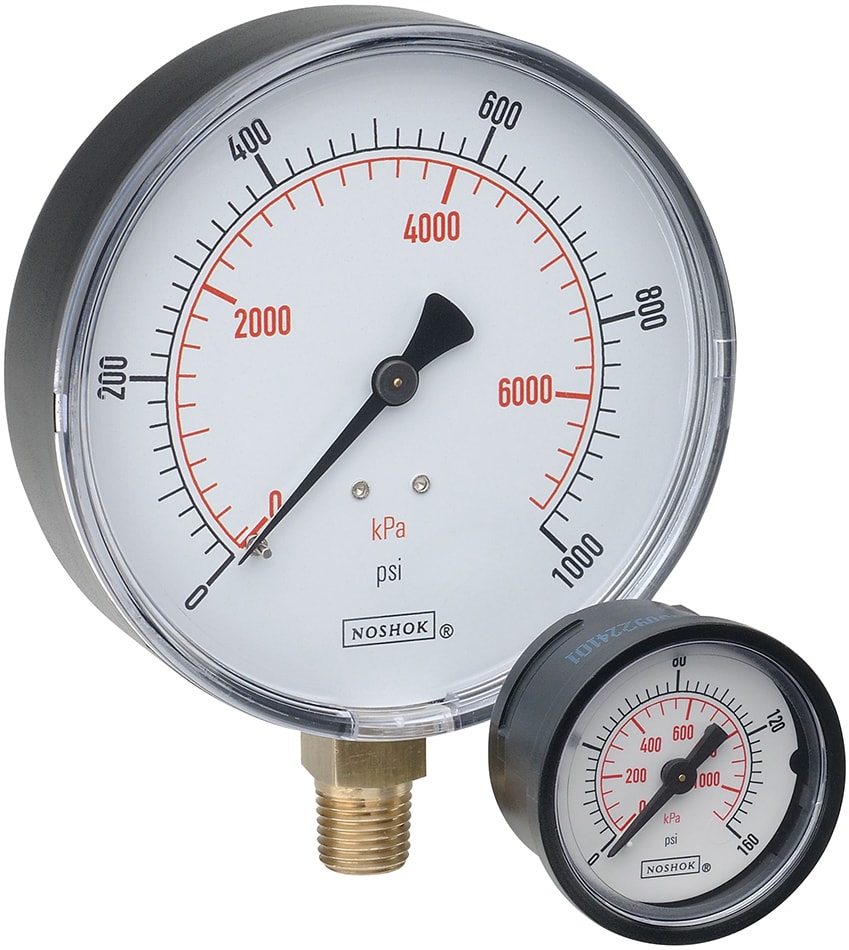 40-410-400-psi-1/4 +/-1.0% Accuracy 4 Dial 0-400 psi Pressure Range NOSHOK 400 Series All Stainless Steel Dry/Fillable Dial Indicating Pressure Gauge with Back Mount 1/4 NPT Male 4 Dial 1/4 NPT Male Inc 